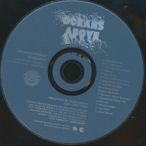 Oceans Above Advance Promo w/ No Artwork