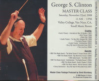 George S. Clinton: Master Class Signed