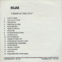 Kojak: Crime In The City Promo w/ Front Artwork
