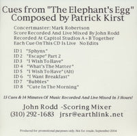 Patrick Kirst: Cues from "The Elephant's Egg" Promo w/ Front Artwork