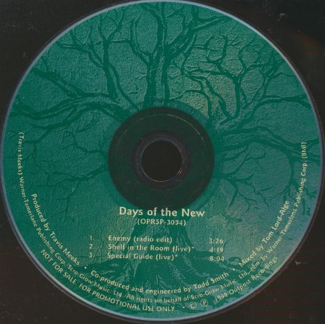 Days Of The New: Days Of The New Special Limited Edition Bonus Disc w/ No Artwork