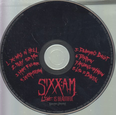 Sixx:A.M.: Live Is Beautiful w/ Back Artwork