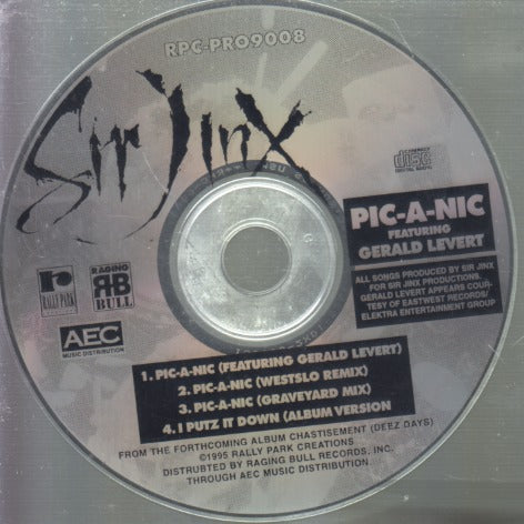 Sir Jinx: Pic-A-Nic 4-Track Promo w/ No Artwork
