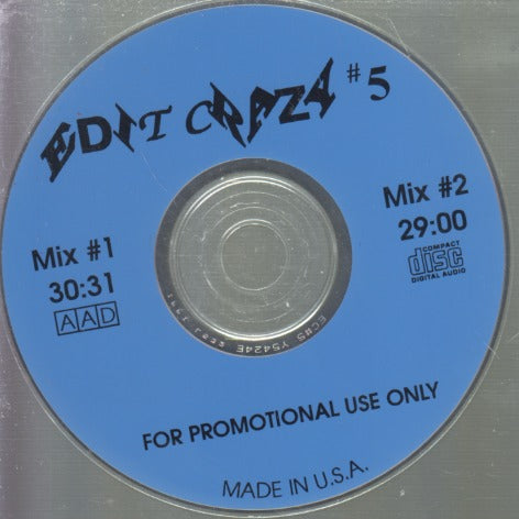 Bobby D: Edit Crazy #5 75-Track Promo w/ No Artwork