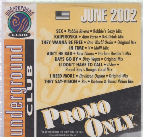 Promo Only Underground Club: June 2002 9-Track Promo