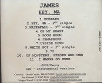 James: Hey, Ma 2-Disc Set Promo w/ Back Artwork