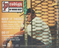 Prodigy Of Mobb Deep: Keep It Thoro: Remix 5-Track Promo w/ Back Artwork