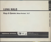 Luna Halo: Kings & Queens 1-Track Promo w/ Back Artwork