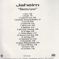 Jaheim: Ghetto Love 19-Track Promo w/ Front Artwork