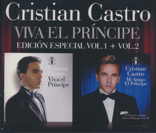 Cristian Castro: Viva El Principe Vol. 1 + 2 Special 2-Disc Set w/ Mini 2012 Calendar
