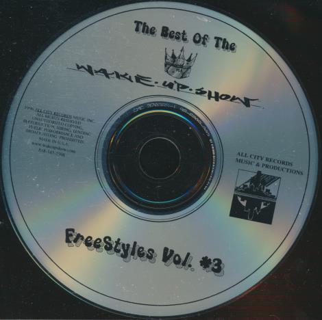 Best Of The Wake Up Show: Freestyles Vol. 3 w/ Back Artwork