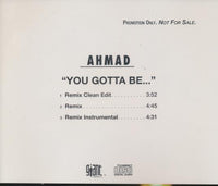 Ahmad: You Gotta Be... Promo w/ Back Artwork