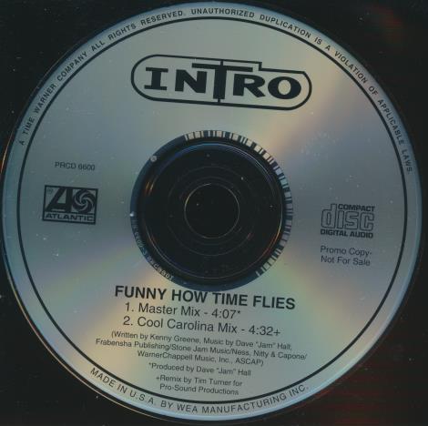 Intro: Funny How Time Flies 2-Track Promo w/ Back Artwork