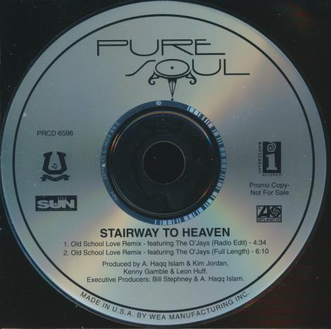 Pure Soul: Stairway To Heaven 2-Track Promo w/ Back Artwork