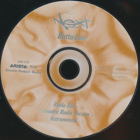 Next: Butta Love 3-Track Promo w/ Back Artwork