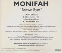 Monifah: Brown Eyes 4-Track Promo w/ Back Artwork
