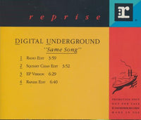 Digital Underground: Same Song 4-Track Promo w/ Back Artwork