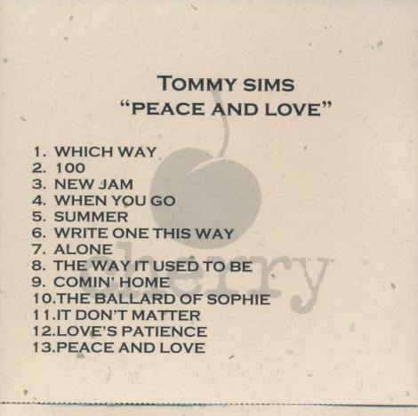 Tommy Sims: Peace And Love Promo