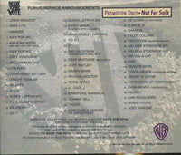 Rock The Vote: Public Service Announcements Promo w/ Back Artwork
