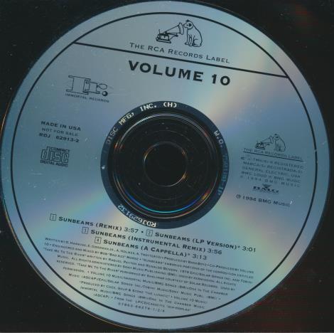 Volume 10: Sunbeams 4-Track Promo w/ Back Artwork