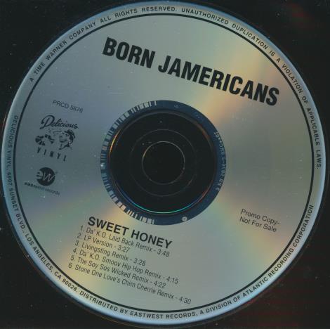 Born Jamericans: Sweet Honey 6-Track Promo w/ Back Artwork