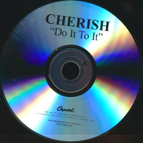 Cherish: Do It To It 3-Track Promo w/ Back Artwork