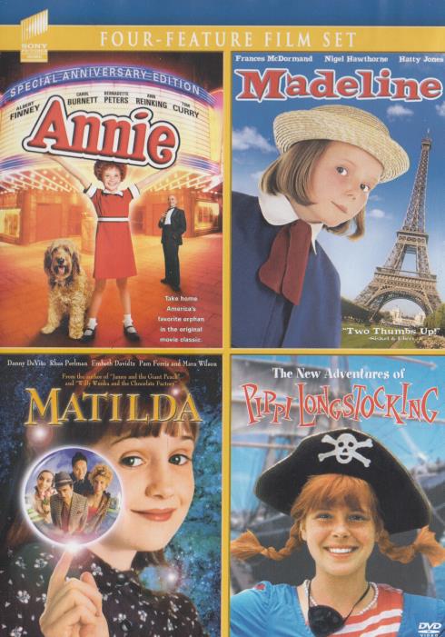 Annie / Madeline / Matilda / The New Adventures Of Pippi Longstocking 4-Disc Set