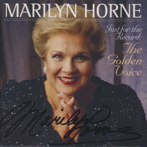 Marilyn Horne: Just For The Record: The Golden Voice Signed 2-Disc Set