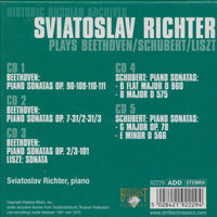 Sviatoslav Richter: In Concert: Beethoven / Schubert / Liszt 5-Disc Set