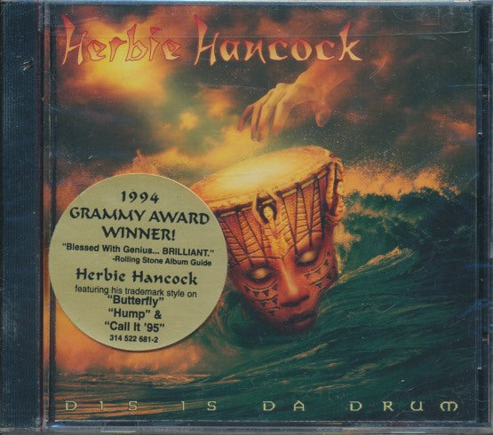 Herbie Hancock: Dis Is Da Drum w/ Drill Hole & Hype Sticker