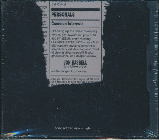 Jon Hassell: Personals / G-Spot 9-Track Maxi-Single
