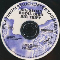 Big Sloan / Royal Bird / Big Tripp: Sample CD Promo w/ Business Card