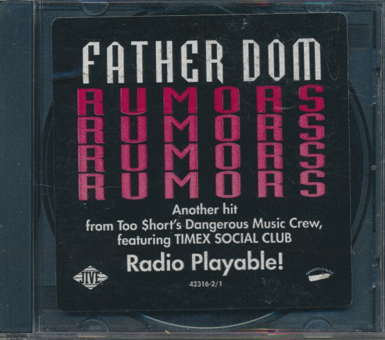 Father Dom: Rumors 2-Track Promo w/ Hype Sticker