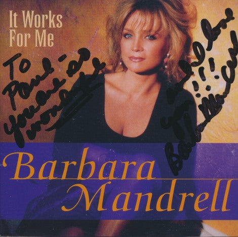 Barbara Mandrell: It Works For Me Signed