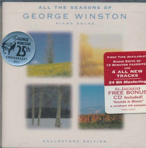 George Winston: All The Seasons Of 2-Disc Collector's w/ Hype Sticker & Cracked Case
