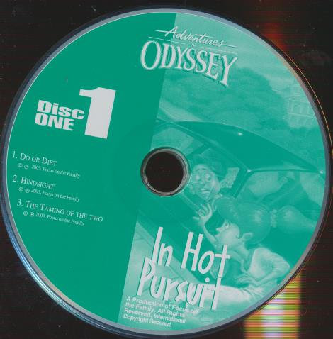 Adventures In Odyssey: In Hot Pursuit Vol. 47 4-Disc Set w/ No Artwork