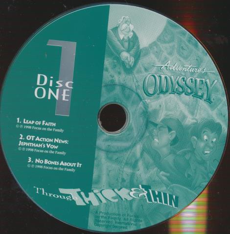 Adventures In Odyssey: Through Thick & Thin Vol. 30 4-Disc Set w/ No Artwork