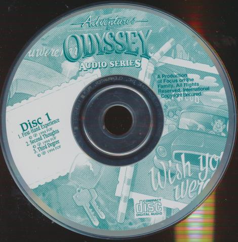 Adventures In Odyssey: Wish You Were Here Vol. 21 4-Disc Set w/ No Artwork