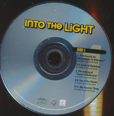 Adventures Of Odyssey: Into The Light Vol. 41 4-Disc Set w/ No Artwork