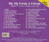 Me, My Family & Friends: Literacy Connections For Each Song!