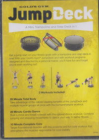 Gold's Gym JumpDeck: A Mini Trampoline And Step Deck In 1