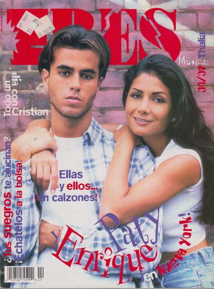 Eres: Paty Y Enrique En Nueva York! Magazine 16 De Octubre De 1995, Ano VIII, Num. 176