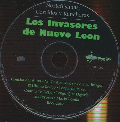Los Invasores De Nuevo Leon: Nortenisimas, Corridos Y Rancheras w/ No Artwork