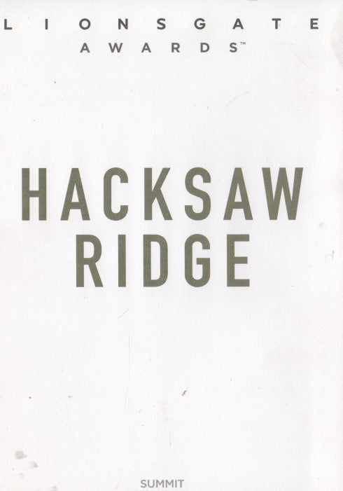 Hacksaw Ridge FYC