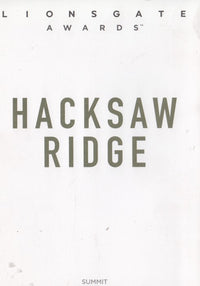 Hacksaw Ridge FYC