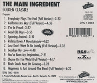 The Main Ingredient: Golden Classics