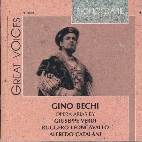 Gino Bechi: Great Voices: Opera Arias