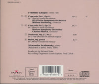 Alexander Brailowsky: Chopin: Piano Concertos w/ Saw Mark