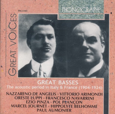 Great Basses: The Acoustic Period In Italy & France (1904-1924)