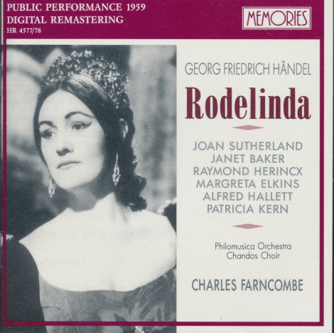 Georg Friedrich Handel: Rodelinda 2-Disc Set